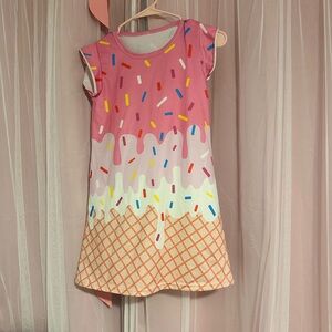 Pink Ice Cream Cone Dress